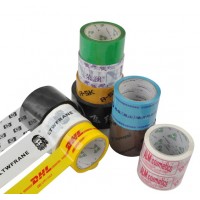 Custom Bopp Acrylic Adhesive Shipping Opp Packing Tape Carton Package Sealing Tape With Color Printed Logo